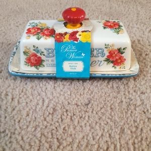 The Pioneer Woman | Colorful Floral Butter Dish | NWT
